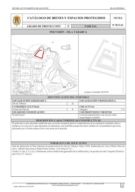 Nueva Tabarca en el PGOU Nueva Tabarca en el PGOU