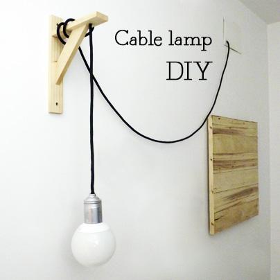 DIY: "Cable Lamp" de Marta o de cómo hacer una lampara de cable textil