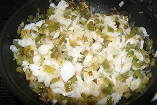 Revuelto de Ajetes y Bacalao Revuelto de Ajetes y Bacalao