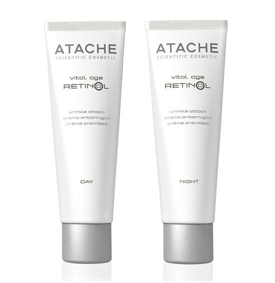 Productos Atache para compartir con él crema de día y de noche Wrinkle Attack