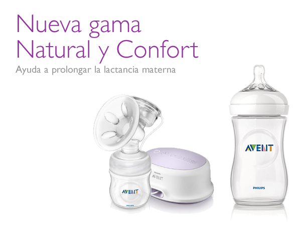 Nueva gama extractores Confort y biberones Natural de Philips AVENT Nueva gama extractores de leche materna Confort y biberones Natural de Philips AVENT