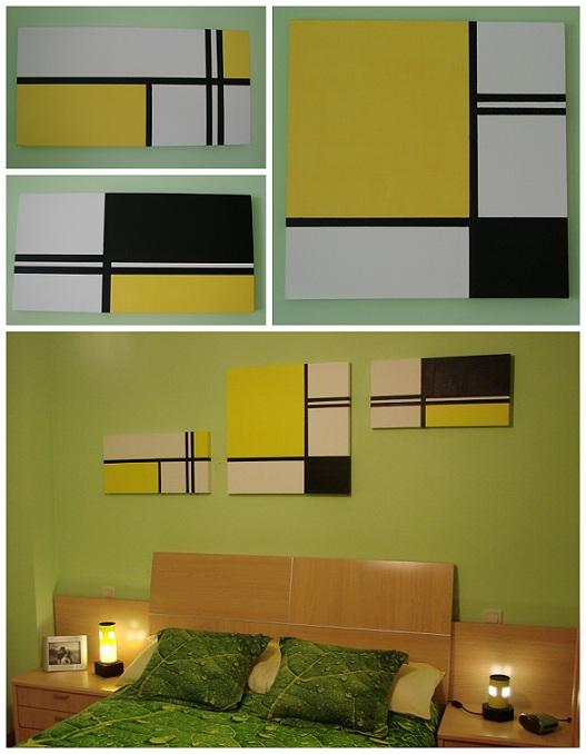 DIY Cómo hacer cuadros estilo Mondrian por Erika