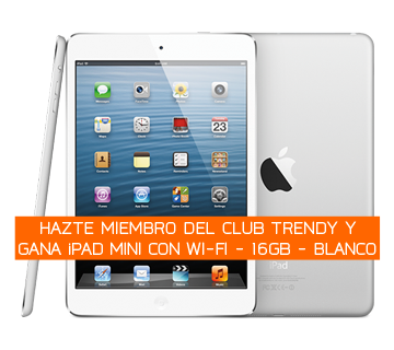 ¿Quieres ganar un iPad mini? Club Trendy premio - iPad mini blanco