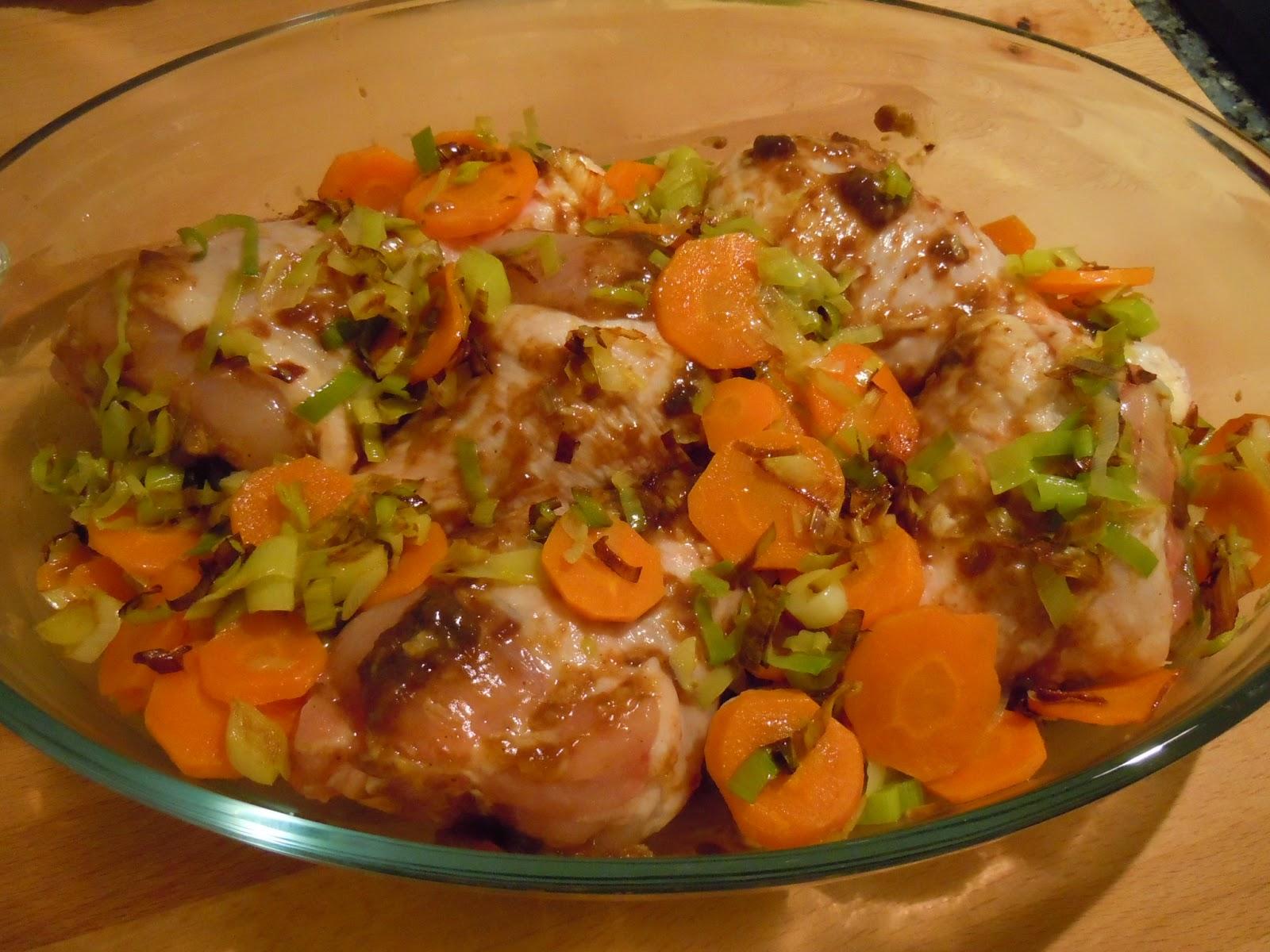 Muslos de pollo asados con mermelada de boletus y trufa Muslos de pollo asados con mermelada de boletus y trufa