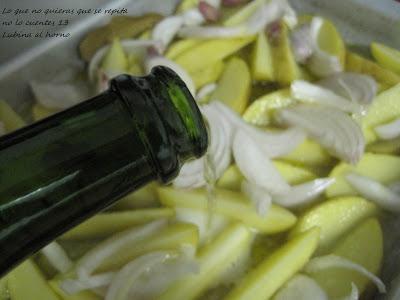 Lubinas al horno rellenas de mandarinas Lubinas al horno rellenas de mandarinas