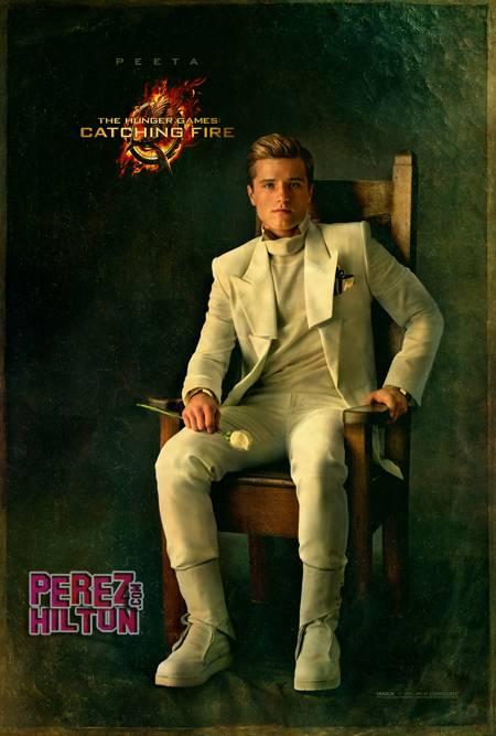 Josh Hutcherson como Peeta Mellark en The Hunger Games: Catching Fire (En llamas)