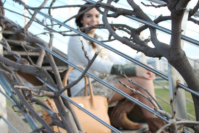 Green and camel Green and camel