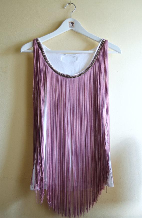 Camiseta Cocktail - Flecos de seda Camiseta Cocktail - Flecos de seda