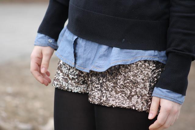 Shorts lentejuelas - Casual look Shorts lentejuelas - Casual look