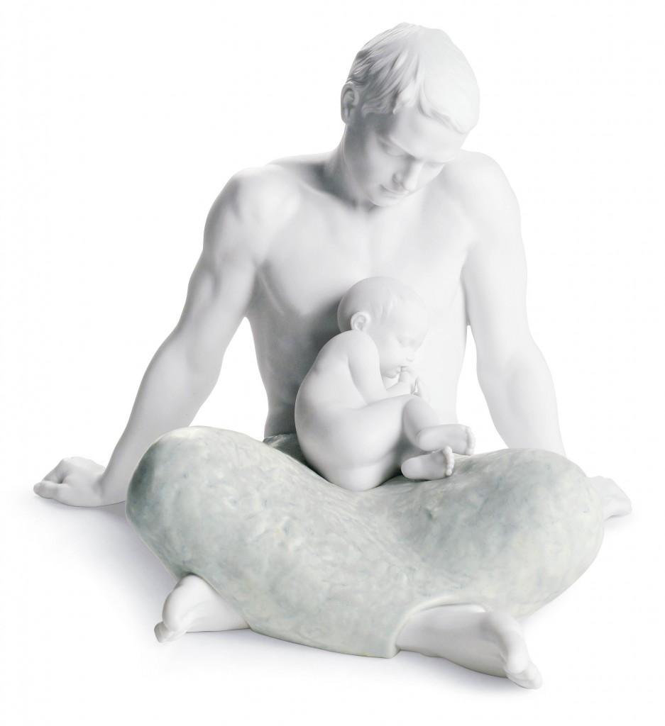 Una dedicatoria a los padres de Lladró El Padre figura de cerámica de Lladro