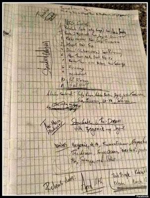 Polémica foto de la lista de canciones de Beyoncé lista canciones falsa de 51 disco de beyoncé