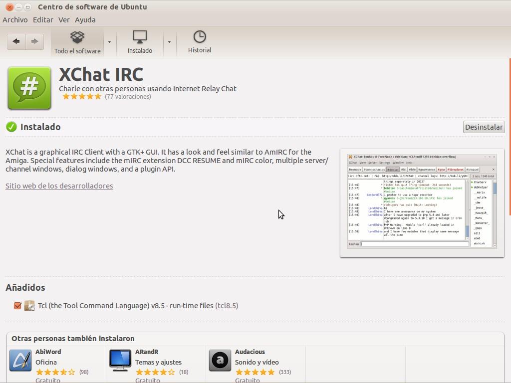XChat-IRC-centro-software