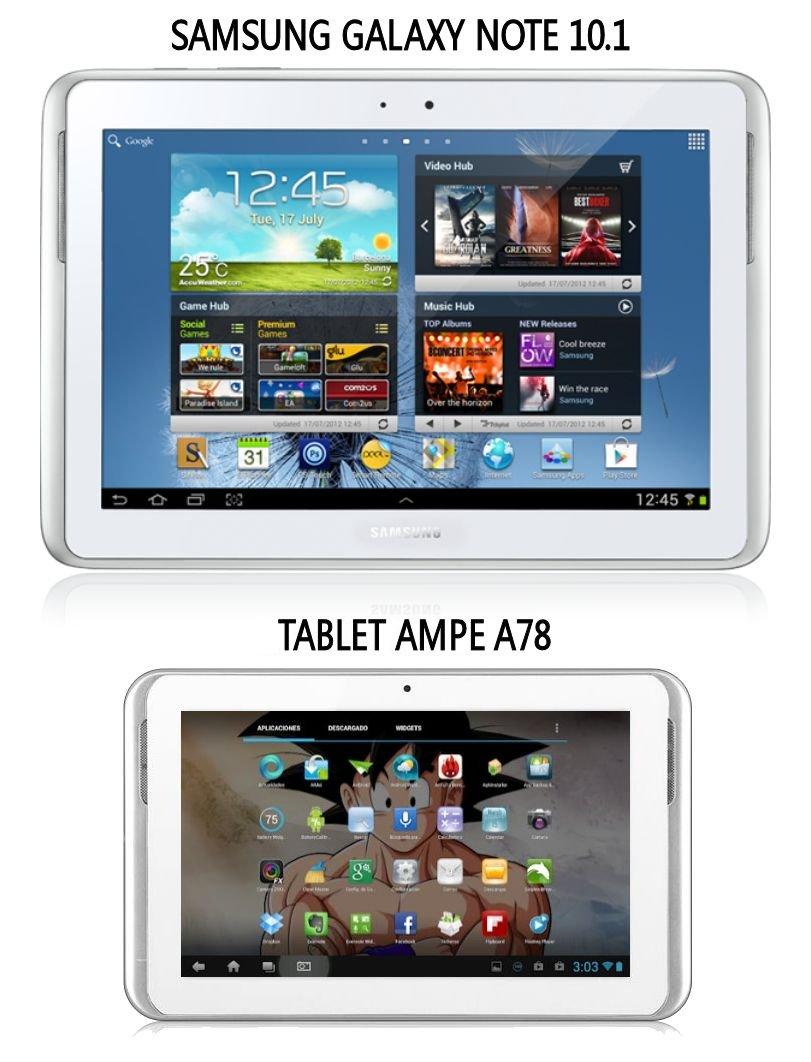 Unboxing Tablet AMPE de 7″ Tablets comparativa 01