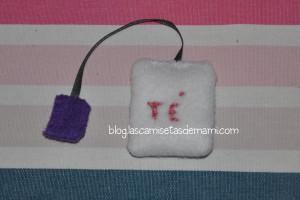 DIY una bolsita de té de fieltro bolsa de te fieltro 2