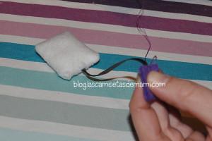 DIY una bolsita de té de fieltro bolsa de te fieltro 5