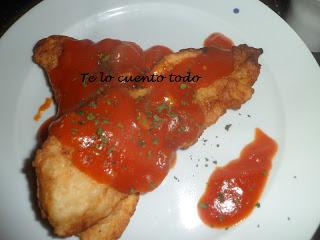 Filetes de merluza con tomate Filetes de merluza con tomate