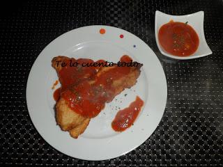 Filetes de merluza con tomate Filetes de merluza con tomate