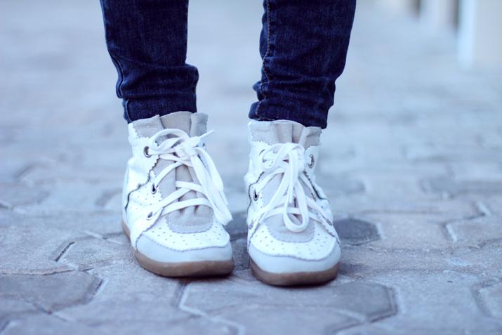 Wedge sneakers white Wedge sneakers