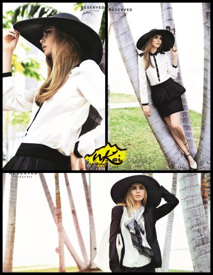 Spring/Summer 2013 by RESERVED, con una “Cara” muy de moda. Cara Develigne