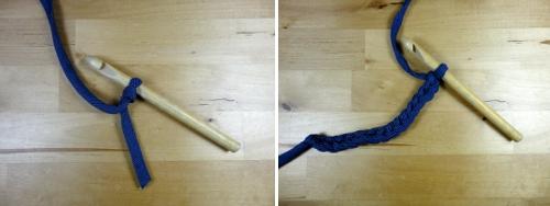 15 puntos de cadeneta con ganchillo XL DIY tutorial ganchillo XL caja rectangular