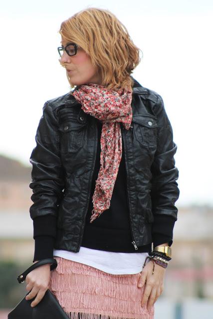 Mini de flecos Mini de flecos