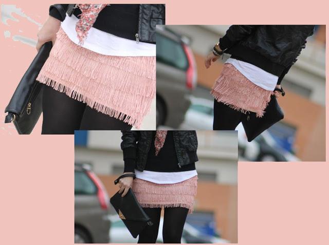 Mini de flecos Mini de flecos