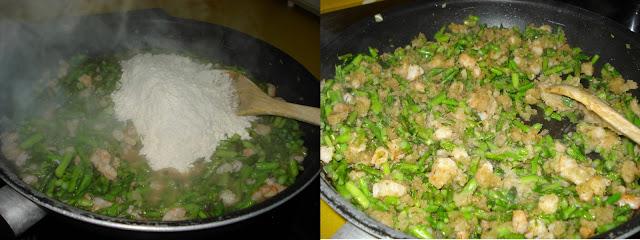 CROQUETAS DE ESPÁRRAGOS TRIGUEROS Y GAMBAS CROQUETAS DE ESPÁRRAGOS TRIGUEROS Y GAMBAS