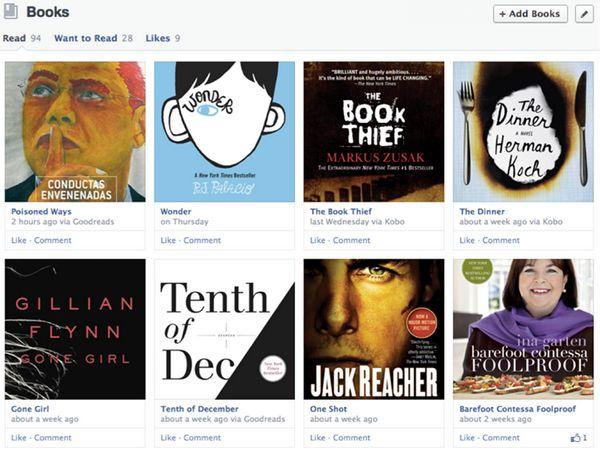 Facebook sigue implementando mejoras en su Timeline, ahora libros, películas y música facebook-books