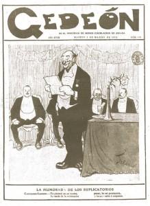 La ley de la silla y la mujer trabajadora Gedeón es era un periódico humorístico-crítico, cuyo lema era: