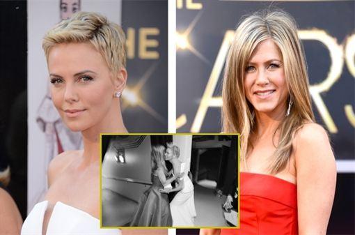 Jennifer Aniston pide consejos de adopción a Charlize