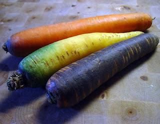 Zanahorias de colores. Zanahorias de colores.