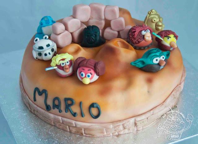 TARTA DECORADADA ANGRY BIRDS STAR WARS