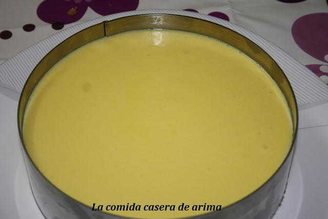 Arroz con leche al azafrán.