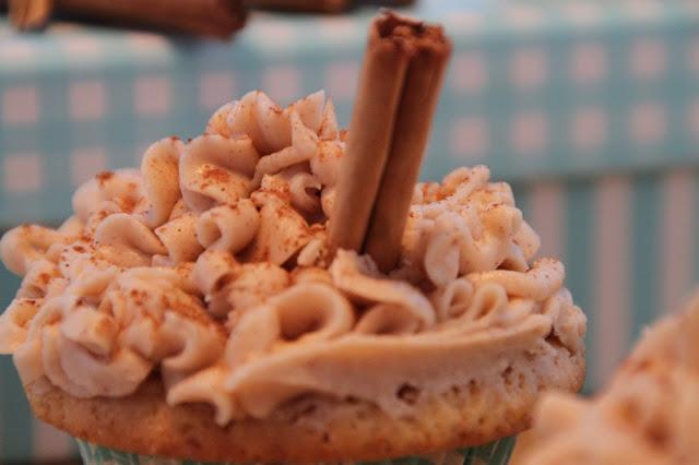 Cupcakes de arroz con leche con buttercream de canela