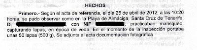 Amigos de Anaga, exige la Colocación de Carteles con información sobre el marisqueo y sus vedas.