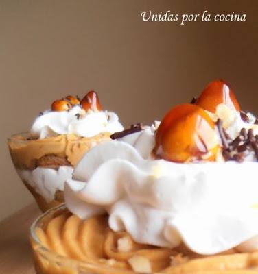 Postre de Dulce de Leche y Avellanas en copa