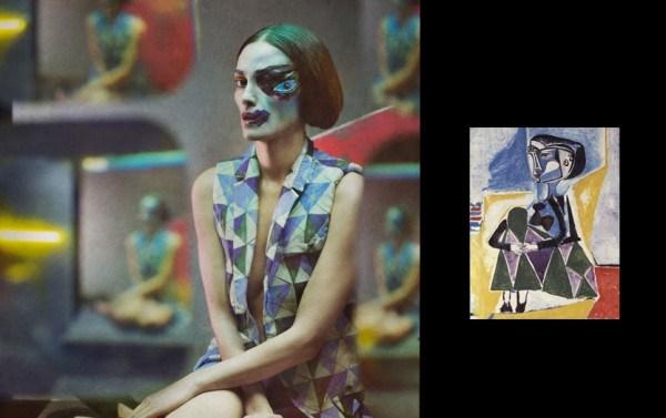 Fotografía de moda inspirada en la obra de Picasso