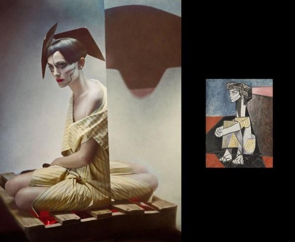 Fotografía de moda inspirada en la obra de Picasso
