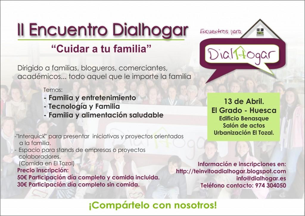 II Encuentro Dialhogar tarjeton IIencuentroDH_A5