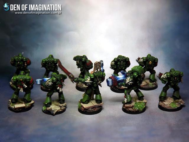 DEN OF IMAGINATION Miniature Painting Service: Dark Angels Tactical Squad DEN OF IMAGINATION Miniature Painting Service: Dark Angels Tactical Squad