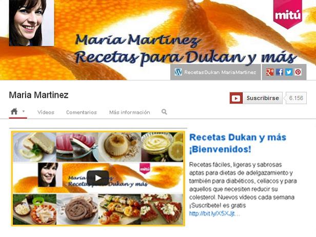 El nuevo aspecto de los canales de Youtube RecetasDukan_YoutubeOne