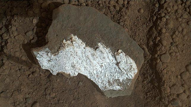 Roca Blanca en Marte 