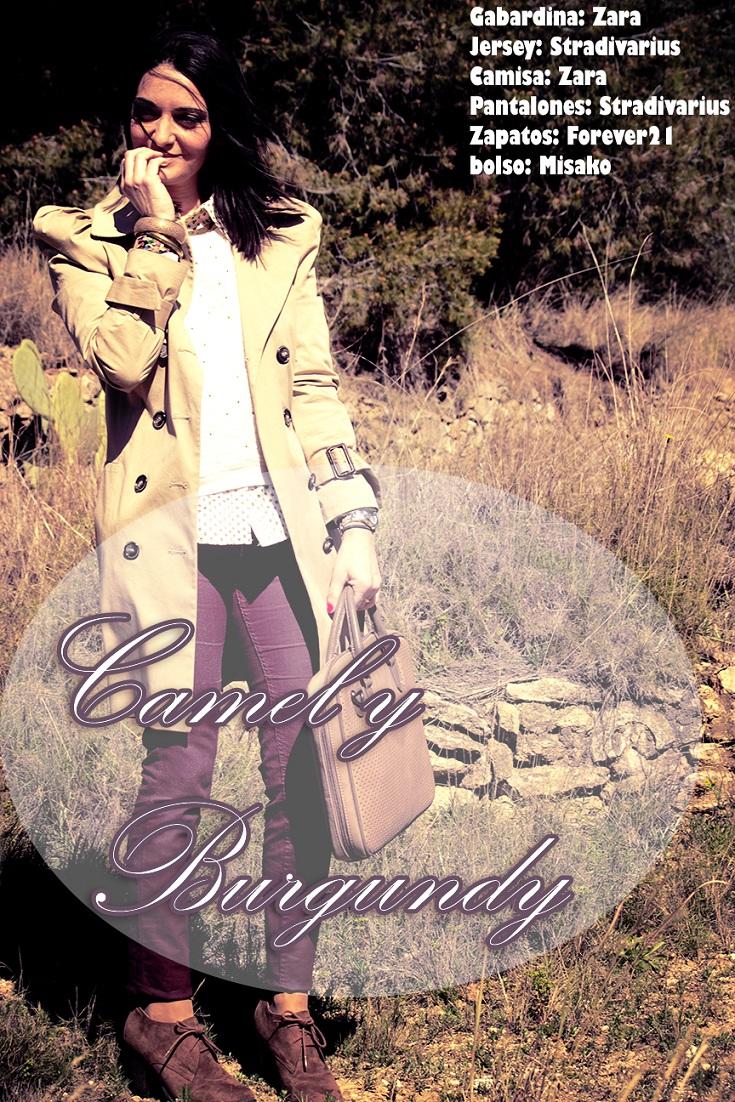 Camel y burgundy Camel y burgundy