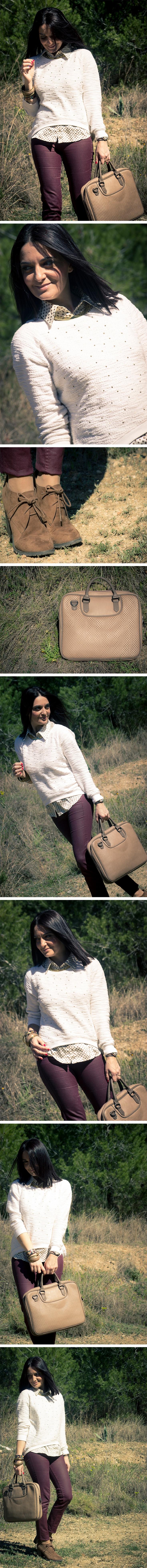 Camel y burgundy Camel y burgundy