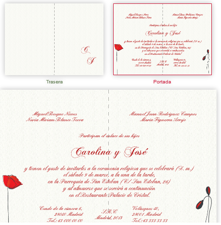 Invitaciones de boda Dream