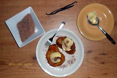 TORRIJAS CON HELADO DE VAINILLA