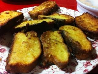 Torrijas con pan casero