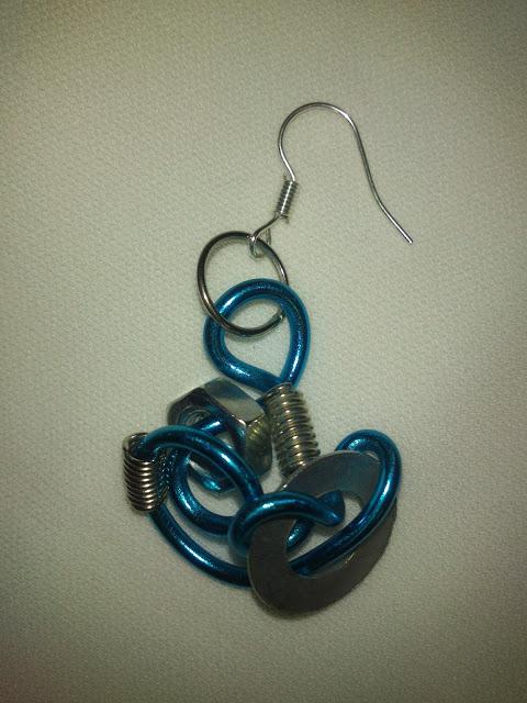 Pendientes te falta un tornillo ,bisuteria hecha a mano, bisutería low cost, bisutería de diseño baulderebekah.blogspot.com.es SALVADOR DALÍ VERSUS LOKURA