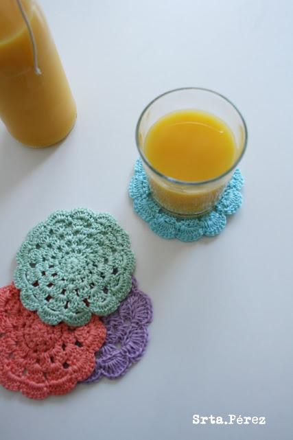 POSAVASOS DE GANCHILLO POSAVASOS DE GANCHILLO