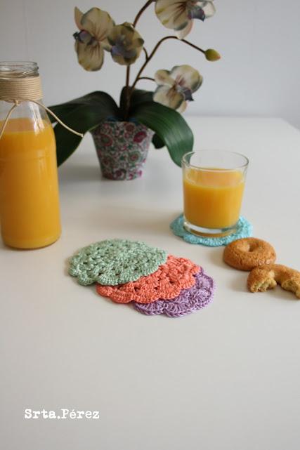 POSAVASOS DE GANCHILLO POSAVASOS DE GANCHILLO